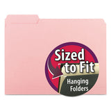 Smead® Interior File Folders, 1-3-cut Tabs, Letter Size, Pink, 100-box freeshipping - TVN Wholesale 