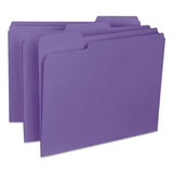 Smead® Interior File Folders, 1-3-cut Tabs, Letter Size, Purple, 100-box freeshipping - TVN Wholesale 