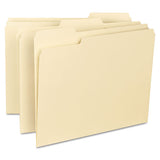 Smead® Reinforced Tab Manila File Folders, Straight Tab, Letter Size, 11 Pt. Manila, 100-box freeshipping - TVN Wholesale 