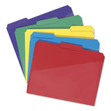 Smead® Poly Colored File Folders With Slash Pocket, 1-3-cut Tabs, Letter Size, Assorted, 30-box freeshipping - TVN Wholesale 