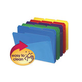 Smead® Poly Colored File Folders With Slash Pocket, 1-3-cut Tabs, Letter Size, Assorted, 30-box freeshipping - TVN Wholesale 