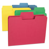 Supertab Colored File Folders, 1-3-cut Tabs, Letter Size, 11 Pt. Stock, Blue, 100-box