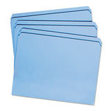 Smead® Reinforced Top Tab Colored File Folders, Straight Tab, Letter Size, Blue, 100-box freeshipping - TVN Wholesale 