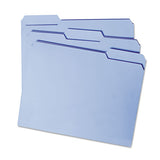 Smead® Reinforced Top Tab Colored File Folders, 1-3-cut Tabs, Letter Size, Blue, 100-box freeshipping - TVN Wholesale 