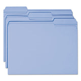 Smead® Reinforced Top Tab Colored File Folders, 1-3-cut Tabs, Letter Size, Blue, 100-box freeshipping - TVN Wholesale 