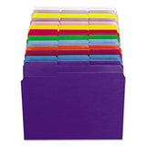 Smead® Reinforced Top Tab Colored File Folders, 1-3-cut Tabs, Letter Size, Blue, 100-box freeshipping - TVN Wholesale 