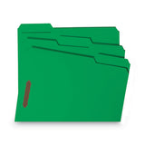 Smead® Watershed-cutless Reinforced Top Tab 2-fastener Folders, 1-3-cut Tabs, Letter Size, Green, 50-box freeshipping - TVN Wholesale 