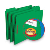 Smead® Watershed-cutless Reinforced Top Tab 2-fastener Folders, 1-3-cut Tabs, Letter Size, Green, 50-box freeshipping - TVN Wholesale 