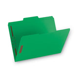 Smead® Watershed-cutless Reinforced Top Tab 2-fastener Folders, 1-3-cut Tabs, Letter Size, Green, 50-box freeshipping - TVN Wholesale 