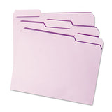 Smead® Reinforced Top Tab Colored File Folders, 1-3-cut Tabs, Letter Size, Lavender, 100-box freeshipping - TVN Wholesale 
