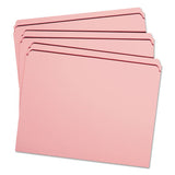 Smead® Reinforced Top Tab Colored File Folders, Straight Tab, Letter Size, Pink, 100-box freeshipping - TVN Wholesale 