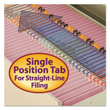 Smead® Reinforced Top Tab Colored File Folders, Straight Tab, Letter Size, Pink, 100-box freeshipping - TVN Wholesale 