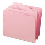 Smead® Reinforced Top Tab Colored File Folders, 1-3-cut Tabs, Letter Size, Pink, 100-box freeshipping - TVN Wholesale 