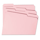 Smead® Reinforced Top Tab Colored File Folders, 1-3-cut Tabs, Letter Size, Pink, 100-box freeshipping - TVN Wholesale 