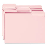 Smead® Reinforced Top Tab Colored File Folders, 1-3-cut Tabs, Letter Size, Pink, 100-box freeshipping - TVN Wholesale 