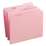 Smead® Reinforced Top Tab Colored File Folders, 1-3-cut Tabs, Letter Size, Pink, 100-box freeshipping - TVN Wholesale 