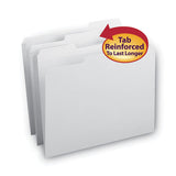 Smead® Reinforced Top Tab Colored File Folders, 1-3-cut Tabs, Letter Size, White, 100-box freeshipping - TVN Wholesale 