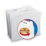 Smead® Reinforced Top Tab Colored File Folders, 1-3-cut Tabs, Letter Size, White, 100-box freeshipping - TVN Wholesale 