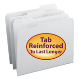 Smead® Reinforced Top Tab Colored File Folders, 1-3-cut Tabs, Letter Size, White, 100-box freeshipping - TVN Wholesale 