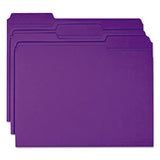 Smead® Reinforced Top Tab Colored File Folders, 1-3-cut Tabs, Letter Size, Purple, 100-box freeshipping - TVN Wholesale 