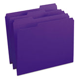 Smead® Reinforced Top Tab Colored File Folders, 1-3-cut Tabs, Letter Size, Purple, 100-box freeshipping - TVN Wholesale 