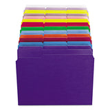 Smead® Reinforced Top Tab Colored File Folders, 1-3-cut Tabs, Letter Size, Purple, 100-box freeshipping - TVN Wholesale 