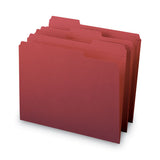 Smead® Reinforced Top Tab Colored File Folders, 1-3-cut Tabs, Letter Size, Maroon, 100-box freeshipping - TVN Wholesale 