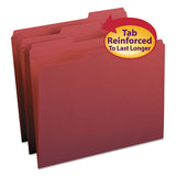 Smead® Reinforced Top Tab Colored File Folders, 1-3-cut Tabs, Letter Size, Maroon, 100-box freeshipping - TVN Wholesale 