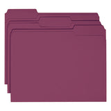 Smead® Colored File Folders, 1-3-cut Tabs, Letter Size, Maroon, 100-box freeshipping - TVN Wholesale 