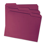 Smead® Colored File Folders, 1-3-cut Tabs, Letter Size, Maroon, 100-box freeshipping - TVN Wholesale 