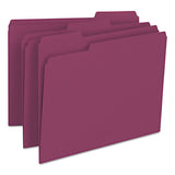 Smead® Colored File Folders, 1-3-cut Tabs, Letter Size, Maroon, 100-box freeshipping - TVN Wholesale 