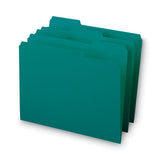 Smead® Reinforced Top Tab Colored File Folders, 1-3-cut Tabs, Letter Size, Teal, 100-box freeshipping - TVN Wholesale 