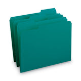 Smead® Reinforced Top Tab Colored File Folders, 1-3-cut Tabs, Letter Size, Teal, 100-box freeshipping - TVN Wholesale 