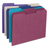 Smead® Colored File Folders, 1-3-cut Tabs, Letter Size, Teal, 100-box freeshipping - TVN Wholesale 