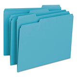 Smead® Colored File Folders, 1-3-cut Tabs, Letter Size, Teal, 100-box freeshipping - TVN Wholesale 