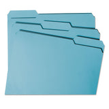 Smead® Colored File Folders, 1-3-cut Tabs, Letter Size, Teal, 100-box freeshipping - TVN Wholesale 