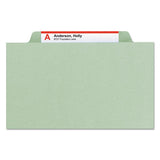 Smead® 100% Recycled Pressboard Classification Folders, 1 Divider, Letter Size, Gray-green, 10-box freeshipping - TVN Wholesale 
