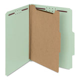 Smead® 100% Recycled Pressboard Classification Folders, 1 Divider, Letter Size, Gray-green, 10-box freeshipping - TVN Wholesale 