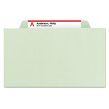 Smead® Pressboard Classification Folders With Safeshield Coated Fasteners, 2-5 Cut, 1 Divider, Letter Size, Gray-green, 10-box freeshipping - TVN Wholesale 