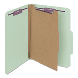 Smead® Pressboard Classification Folders With Safeshield Coated Fasteners, 2-5 Cut, 1 Divider, Letter Size, Gray-green, 10-box freeshipping - TVN Wholesale 