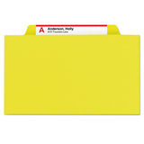 Smead® Six-section Pressboard Top Tab Classification Folders With Safeshield Fasteners, 2 Dividers, Letter Size, Yellow, 10-box freeshipping - TVN Wholesale 