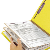 Smead® Six-section Pressboard Top Tab Classification Folders With Safeshield Fasteners, 2 Dividers, Letter Size, Yellow, 10-box freeshipping - TVN Wholesale 