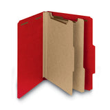 Smead® 100% Recycled Pressboard Classification Folders, 2 Dividers, Letter Size, Bright Red, 10-box freeshipping - TVN Wholesale 