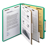 Smead® 100% Recycled Pressboard Classification Folders, 2 Dividers, Letter Size, Green, 10-box freeshipping - TVN Wholesale 