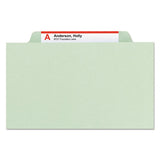 Smead® Pressboard Classification Folders With Safeshield Coated Fasteners, 2-5 Cut, 2 Dividers, Letter Size, Gray-green, 10-box freeshipping - TVN Wholesale 