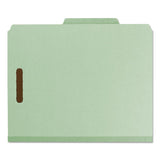 Smead® 100% Recycled Pressboard Classification Folders, 3 Dividers, Letter Size, Gray-green, 10-box freeshipping - TVN Wholesale 