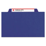 Smead® Eight-section Pressboard Top Tab Classification Folders With Safeshield Fasteners, 3 Dividers, Letter Size, Dark Blue, 10-box freeshipping - TVN Wholesale 