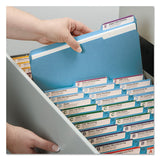 Smead® Colored Pressboard Folders With Two Safeshield Coated Fasteners, 1-3-cut Tabs, Letter Size, Blue, 25-box freeshipping - TVN Wholesale 