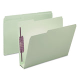 Smead® Recycled Pressboard Folders With Two Safeshield Coated Fasteners, 1-3-cut Tabs, 3" Expansion, Letter Size, Gray-green, 25-box freeshipping - TVN Wholesale 