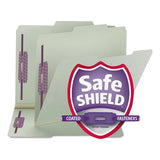 Recycled Pressboard Folders W-two Safeshield Fasteners, 2-5-cut Tab, Right Of Center, 1